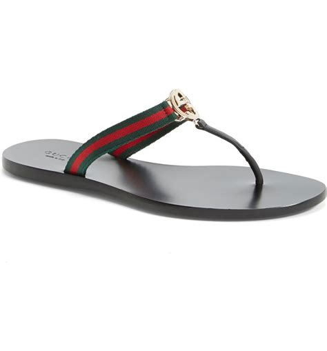 woman gucci flip flops|gucci flip flops nordstrom.